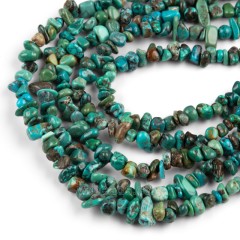 Natural Hubei Turquoise Chips Beads Strands, Approx 5-7mm, 38-40cm/strand