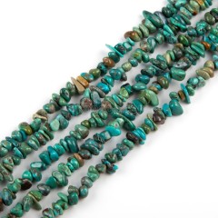 Natural Hubei Turquoise Chips Beads Strands, Approx 5-7mm, 38-40cm/strand