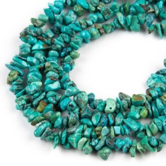 Natural Hubei Turquoise Chips Beads Strands, Approx 4-6mm, 80cm/strand