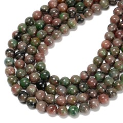 Kashgar Garnet Smooth Round Beads Strands, Approx 6-12mm, 38cm/strand