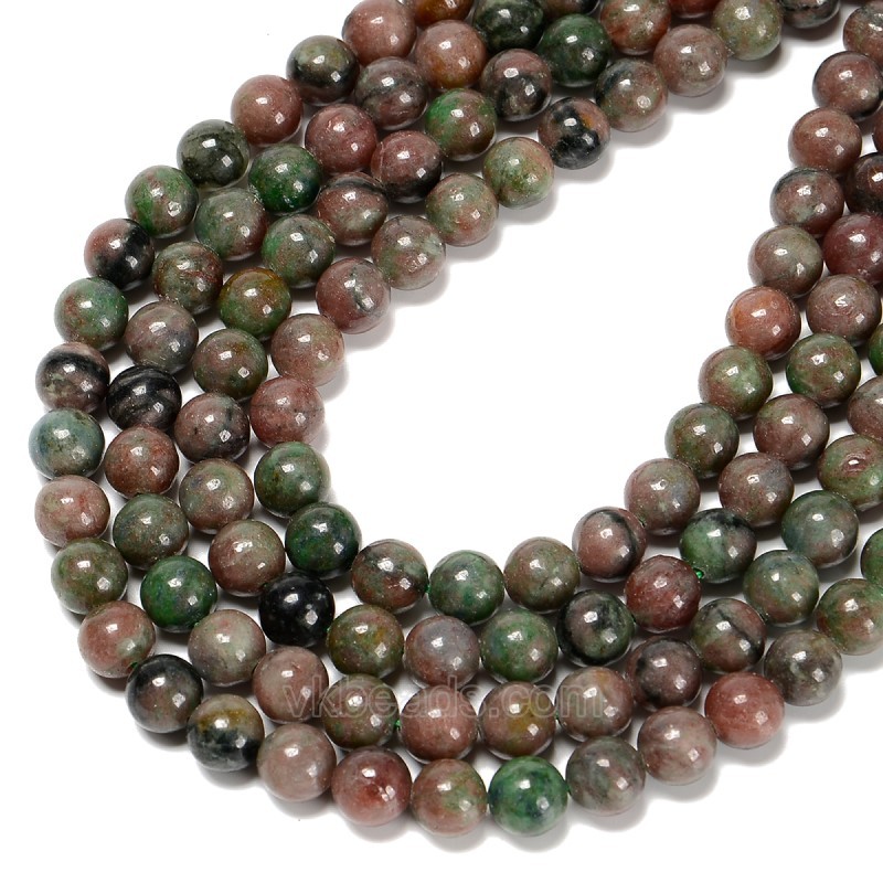 Kashgar Garnet Smooth Round Beads Strands, Approx 6-12mm, 38cm/strand