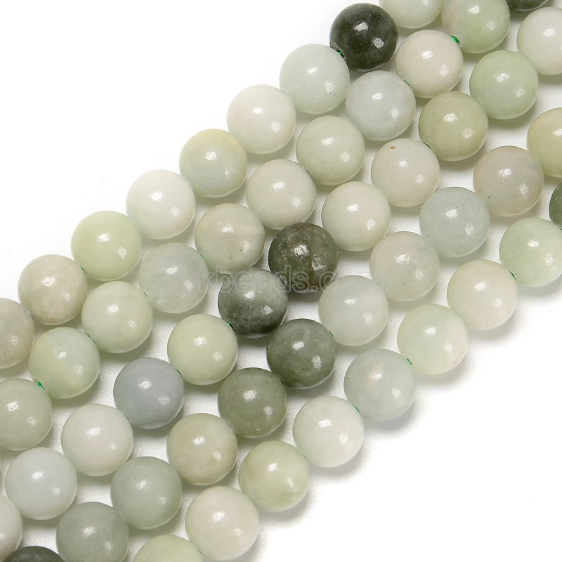 Kayada Jade Smooth Round Beads Strands, Approx 8-12mm, 38cm/strand