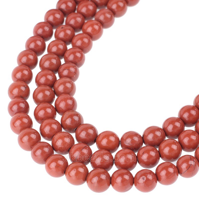 A Grade Red Jasper Smooth Round Beads Strands, Approx 4-14mm, 38cm/strand