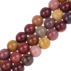 Mookaite Smooth Round Beads Strands, Approx 4-14mm, 38cm/strand
