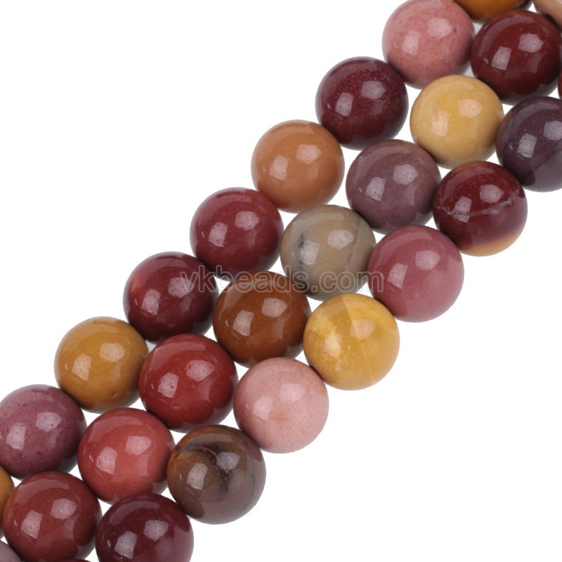 Mookaite Smooth Round Beads Strands, Approx 4-14mm, 38cm/strand