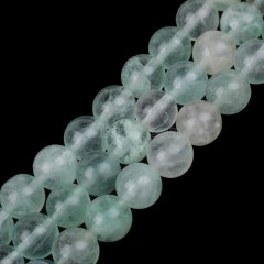 Green Fluorite Smooth Roud Beads Strands, Approx 4-12mm, 38cm/strand