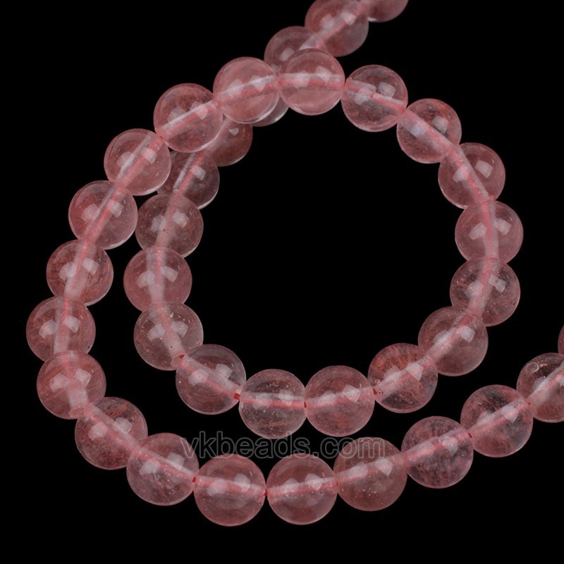 Red Cherry Quartz Smooth Round Beads Strands, Approx 4-14mm, 38cm/strand