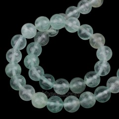 Green Fluorite Smooth Roud Beads Strands, Approx 4-12mm, 38cm/strand