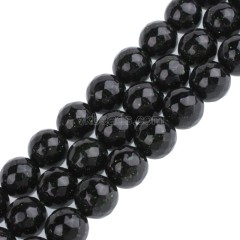 Green Sandstone Faceted Round Beads Strands, 128 Facets, Approx 4-12mm, 38cm/strand
