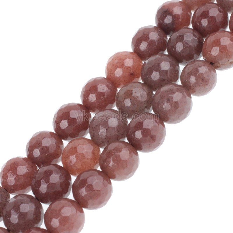 Purple Aventurine Faceted Round Beads Strands, 128 Facets, Approx 4-12mm, 38cm/strand
