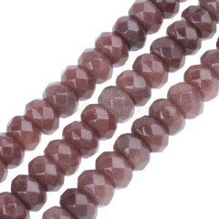 Purple Aventurine Faceted Rondelle Beads Strands, Approx 4x6-5x8mm, 38cm/strand