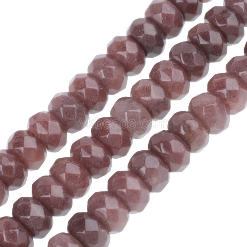 Purple Aventurine Faceted Rondelle Beads Strands, Approx 4x6-5x8mm, 38cm/strand