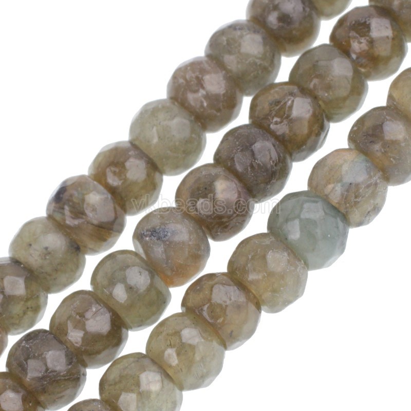Labradorite Faceted Rondelle Beads Strands, Approx 5x8mm, 38cm/strand