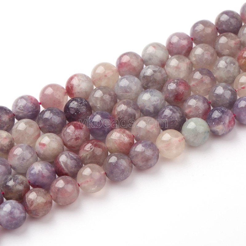 Pink Tourmaline Smooth Round Beads Strands, Approx 4-10mm, 38cm/strand
