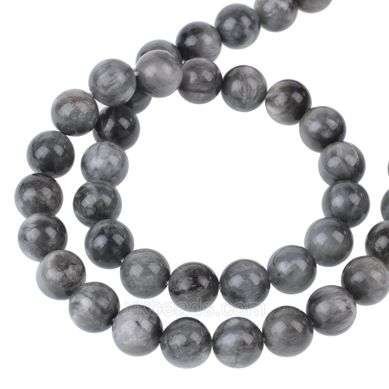 A Grade Hawk's Eye Smooth Round Beads Strands, Approx 4-10mm, 38cm/strand