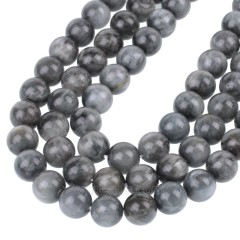 A Grade Hawk's Eye Smooth Round Beads Strands, Approx 4-10mm, 38cm/strand