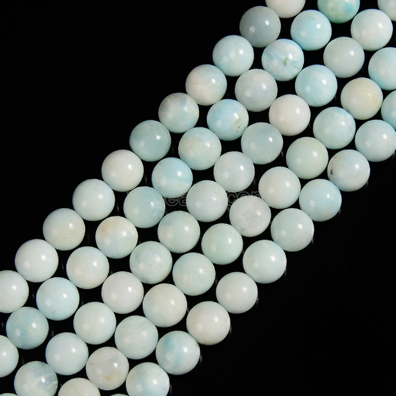 Hemimorphite Smooth Round Beads Strands, Approx 6-10mm, 38cm/strand