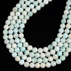 Hemimorphite Smooth Round Beads Strands, Approx 6-10mm, 38cm/strand