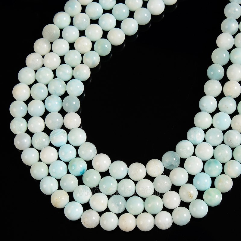 Hemimorphite Smooth Round Beads Strands, Approx 6-10mm, 38cm/strand