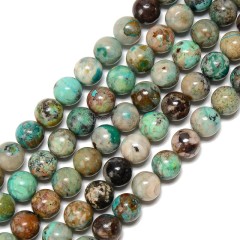 Chrysocolla Smooth Round Beads Strands, Approx 6-10mm, 38cm/strand