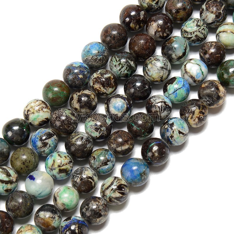 Barite Smooth Round Beads Strands, Approx 6-10mm, 38cm/strand