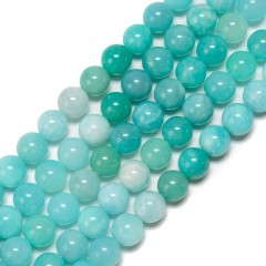 Amazonite Smooth Round Beads Strands, Approx 6-10mm, 38cm/strand