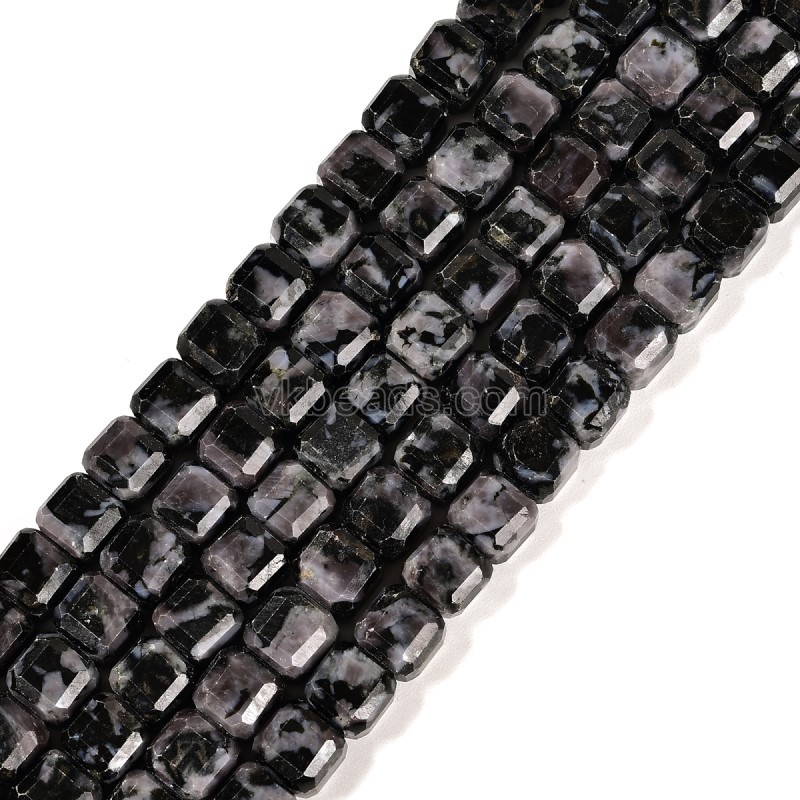 Indigo Gabbro Faceted Cube Beads Strands, Approx 8-9mm, 38cm/strand