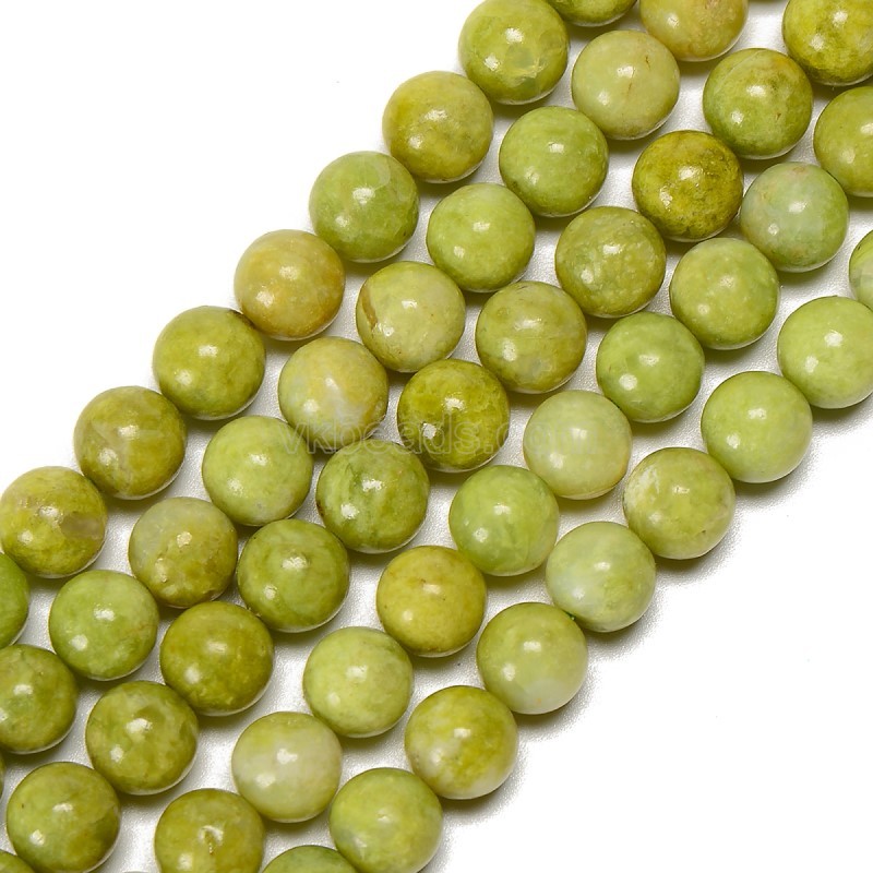 A Grade Green Opal Smooth Round Beads Strands, Approx 6-12mm, 38cm/strand