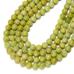 A Grade Green Opal Smooth Round Beads Strands, Approx 6-12mm, 38cm/strand
