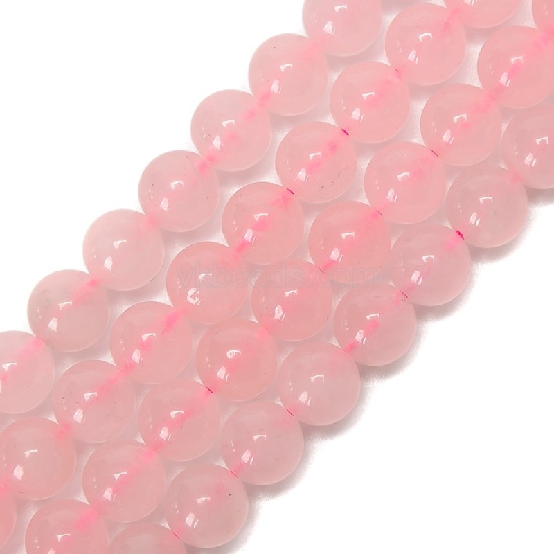 Natural Rose Quartz Smooth Round Beads Strands, Approx 4-12mm, 38cm/strand
