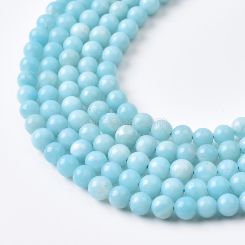 A+ Grade Amazonite Smooth Round Beads Strands, Approx 6-12mm, 38cm/strand
