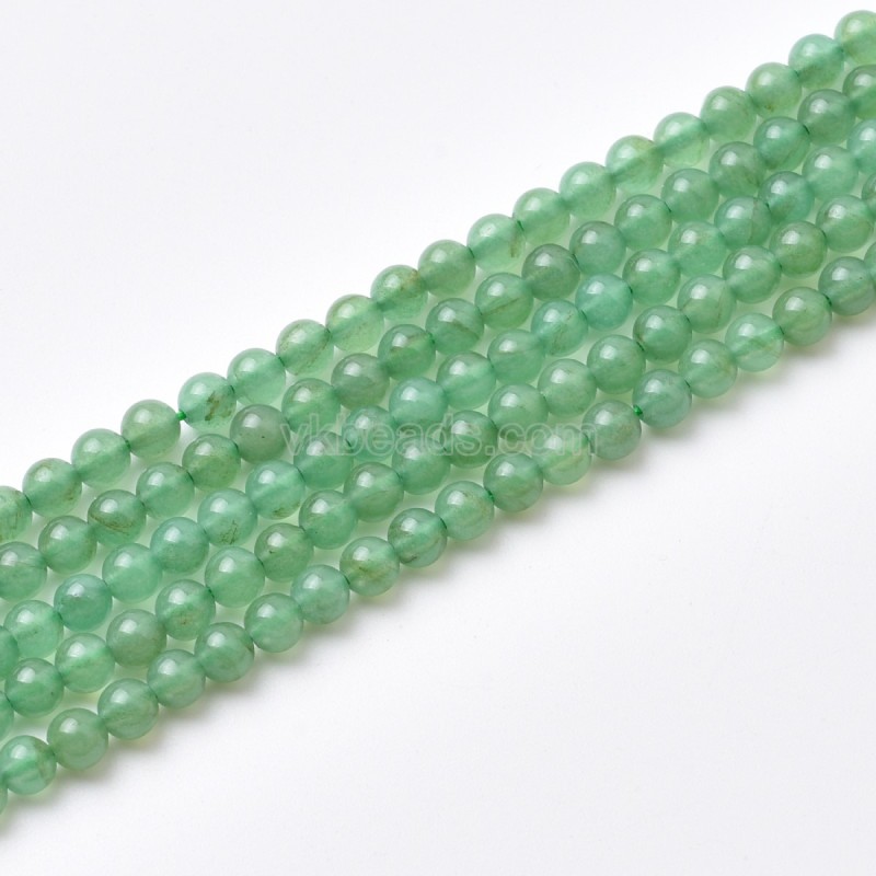 Green Aventurine Smooth Round Beads Strands, Approx 2-3mm, 38cm/strand