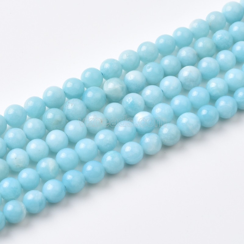 A+ Grade Amazonite Smooth Round Beads Strands, Approx 6-12mm, 38cm/strand