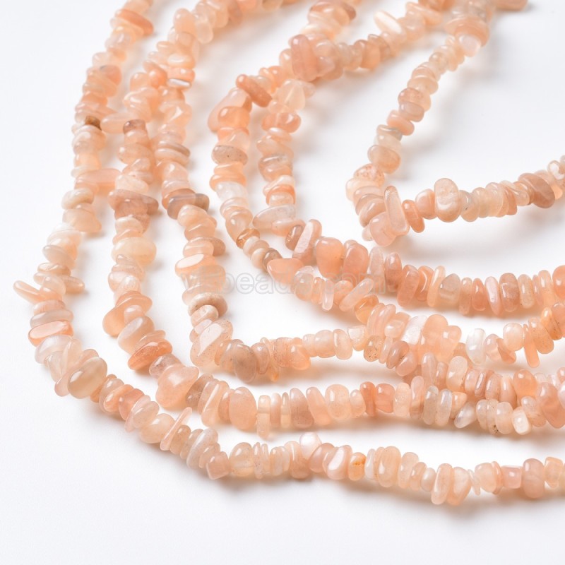 Moonstone Small Chips Strands, Approx 3x5mm, 80cm/strand