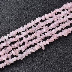 Rose quartz Small Chips Strands, Approx 3x5mm, 80cm/strand