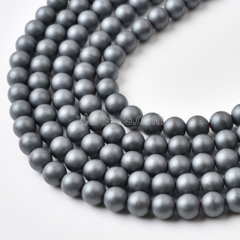 Black Hematite Matte Round Beads Strands, Approx 2-12mm, 38cm/strand