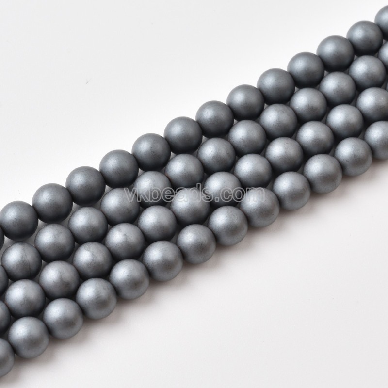 Black Hematite Matte Round Beads Strands, Approx 2-12mm, 38cm/strand