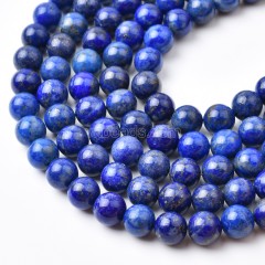 Natural Lapis Lazuli Smooth Round Beads Strands, Approx 4-12mm, 38cm/strand