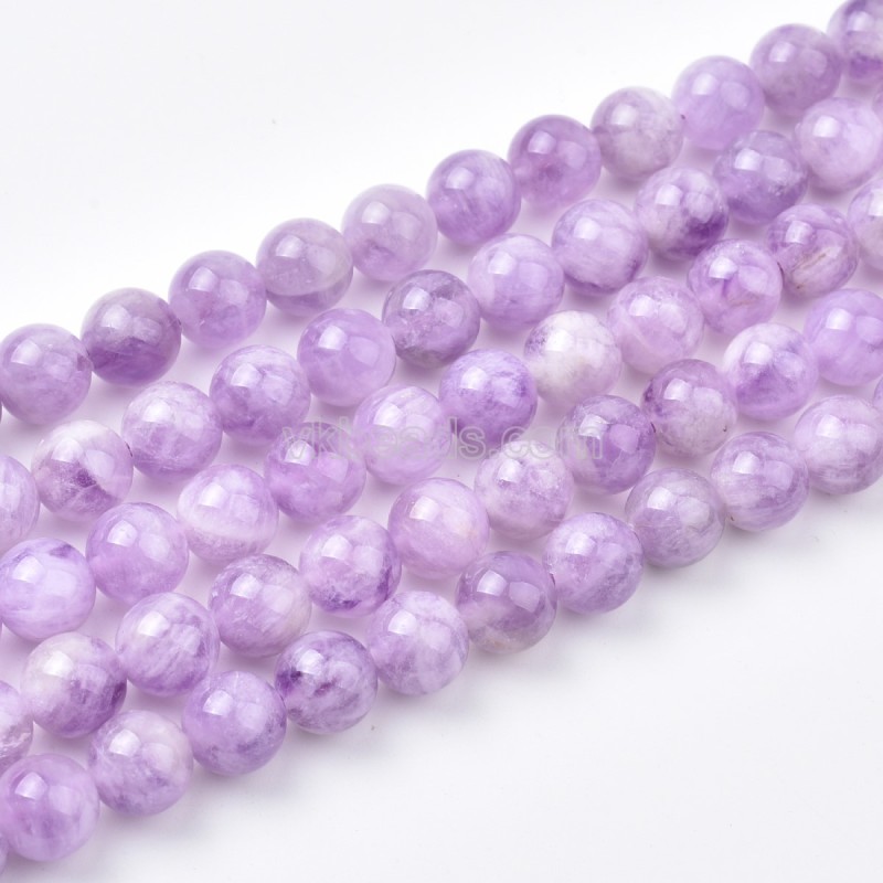 Lavender Amethyst Smooth Round Beads Strands, Approx 4-12mm, 38cm/strand