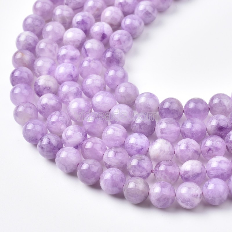Lavender Amethyst Smooth Round Beads Strands, Approx 4-12mm, 38cm/strand