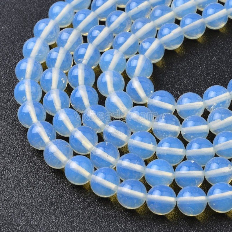 Opalite Smooth Round Beads Strands, Approx 4-16mm, 38cm/strand