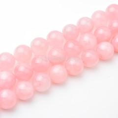 Natural Rose Quartz Smooth Round Beads Strands, Approx 20mm, 38cm/strand