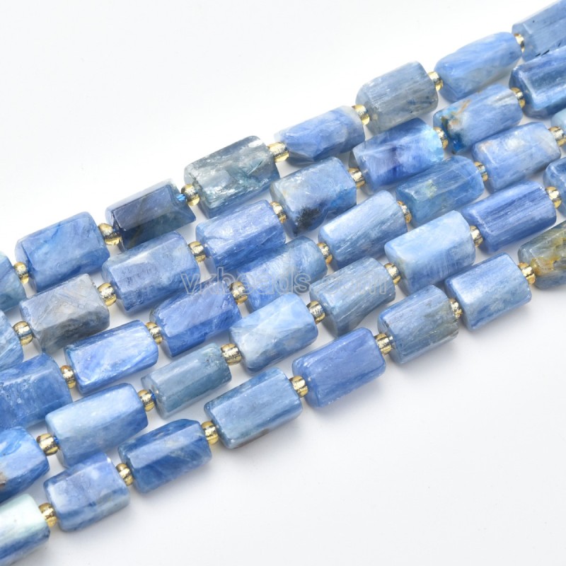 Kyanite Irregular Faceted Column Beads Strands, Approx 7-8x10-12mm, 38cm/strand