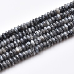 Larvikite Smooth Saucer Beads Strands, Approx 3x6mm, 38cm/strand