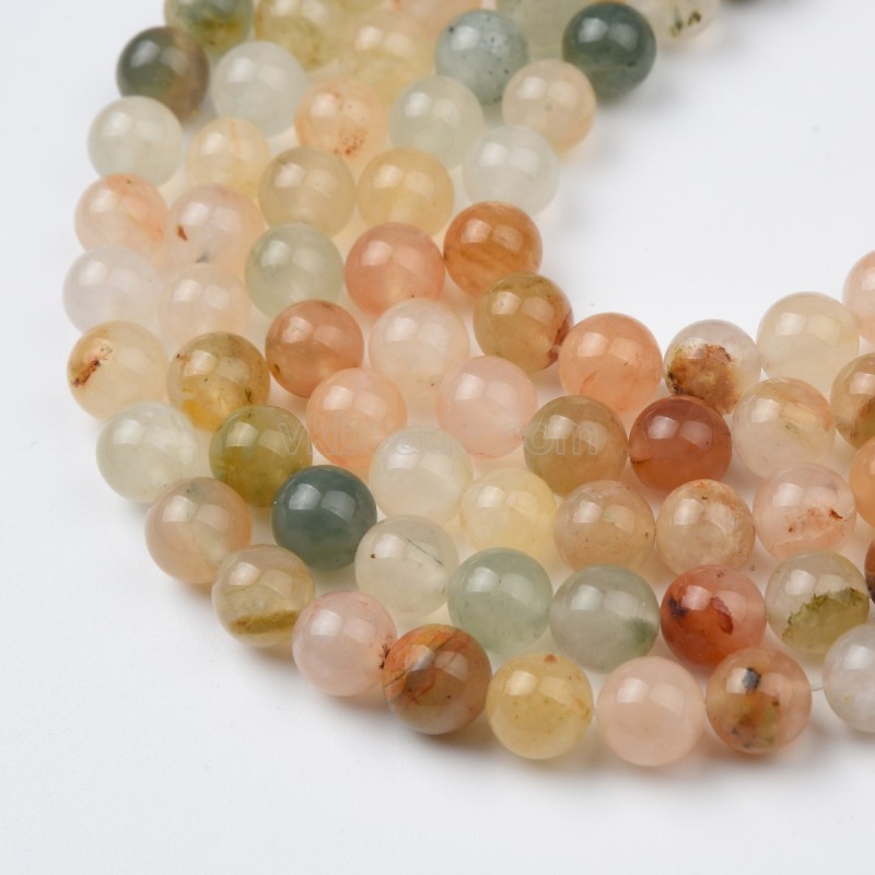 Red Quartz Smooth Round Beads Strands, Approx 6-10mm, 38cm/strand