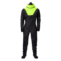 Yuelei Fluorescent Green with Black Dry Suit - Customizable Gore-Tex Model DM4