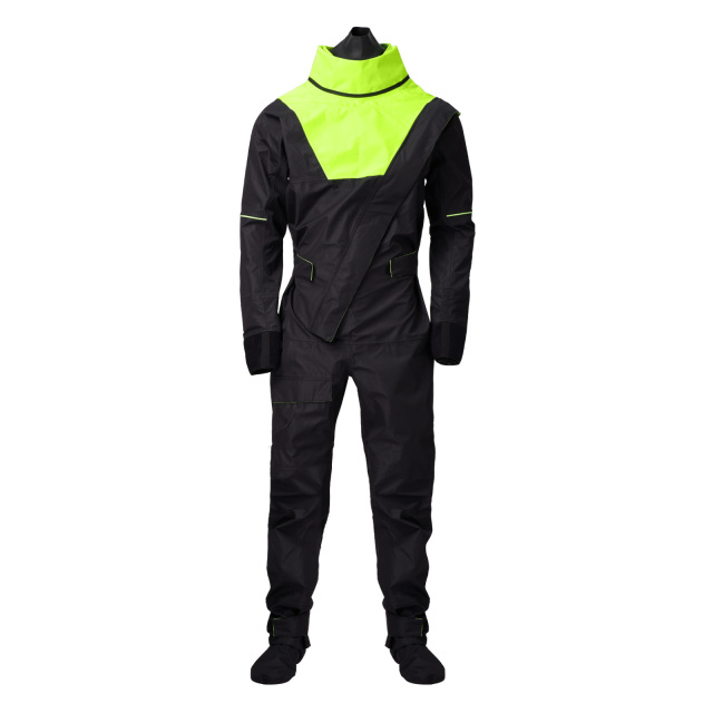 Yuelei Fluorescent Green with Black Dry Suit - Customizable Gore-Tex Model DM4