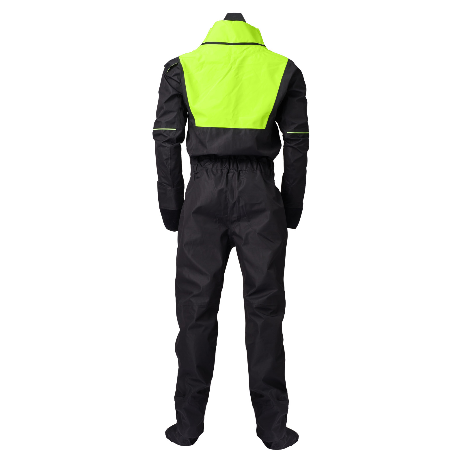 Yuelei Fluorescent Green with Black Dry Suit - Customizable Gore-Tex Model DM4