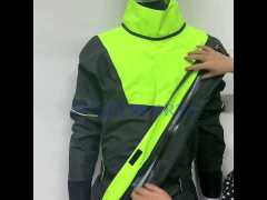 Yuelei Fluorescent Green with Black Dry Suit - Customizable Gore-Tex Model DM4