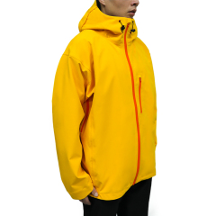 Yuelei Rain Jacket Customizable Light Yellow Three-Layer Waterproof Structure Model FJ-16
